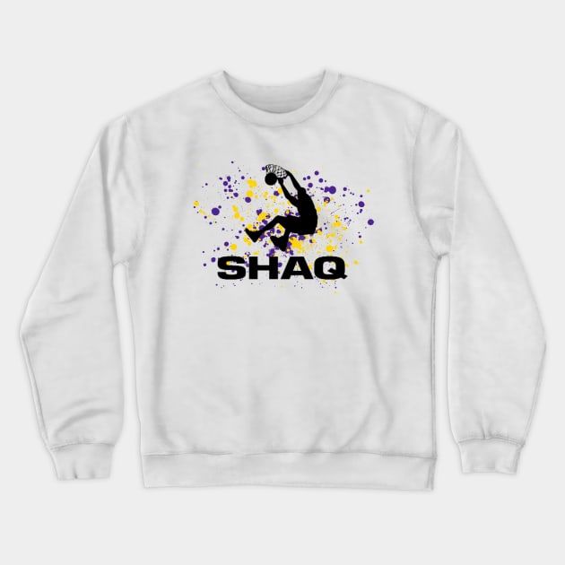 Shaq Laker Purple and Gold Crewneck Sweatshirt by MrPhilFox